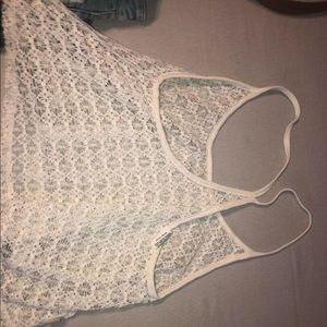 White crop/tank tops